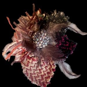 Mixed media Pin/Brooch